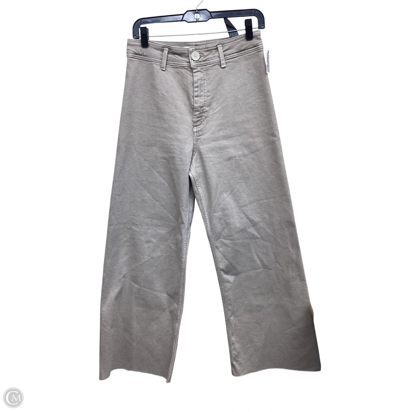 Jeans Wide Leg By Zara In Tan Denim, Size: 6
