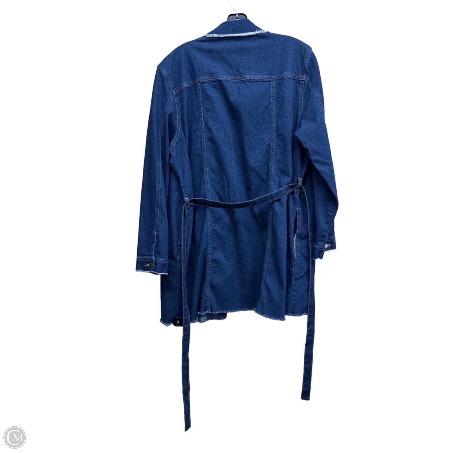 Dress Casual Midi By Clothes Mentor In Blue Denim, Size: L