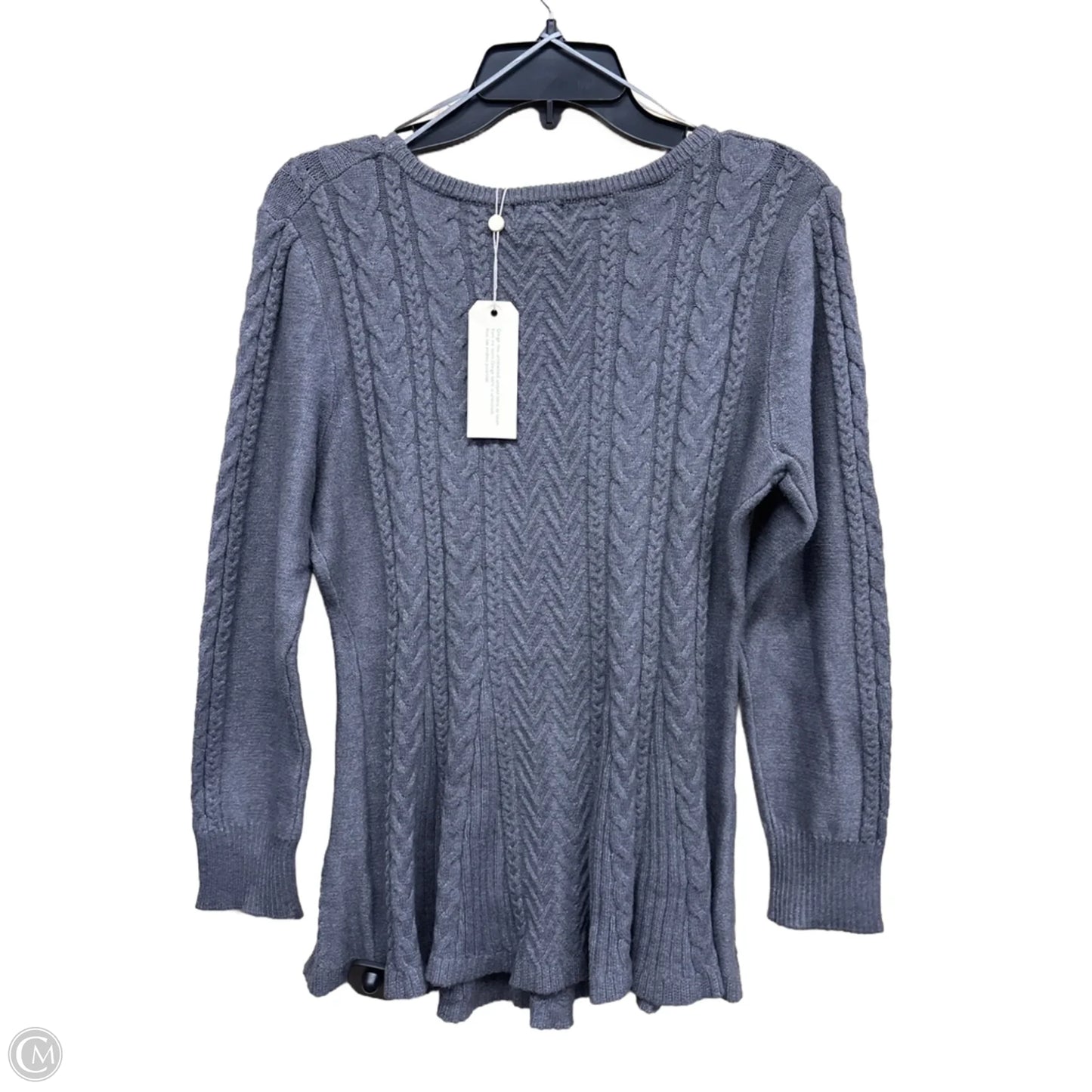 Top Long Sleeve By Clothes Mentor In Grey, Size: L