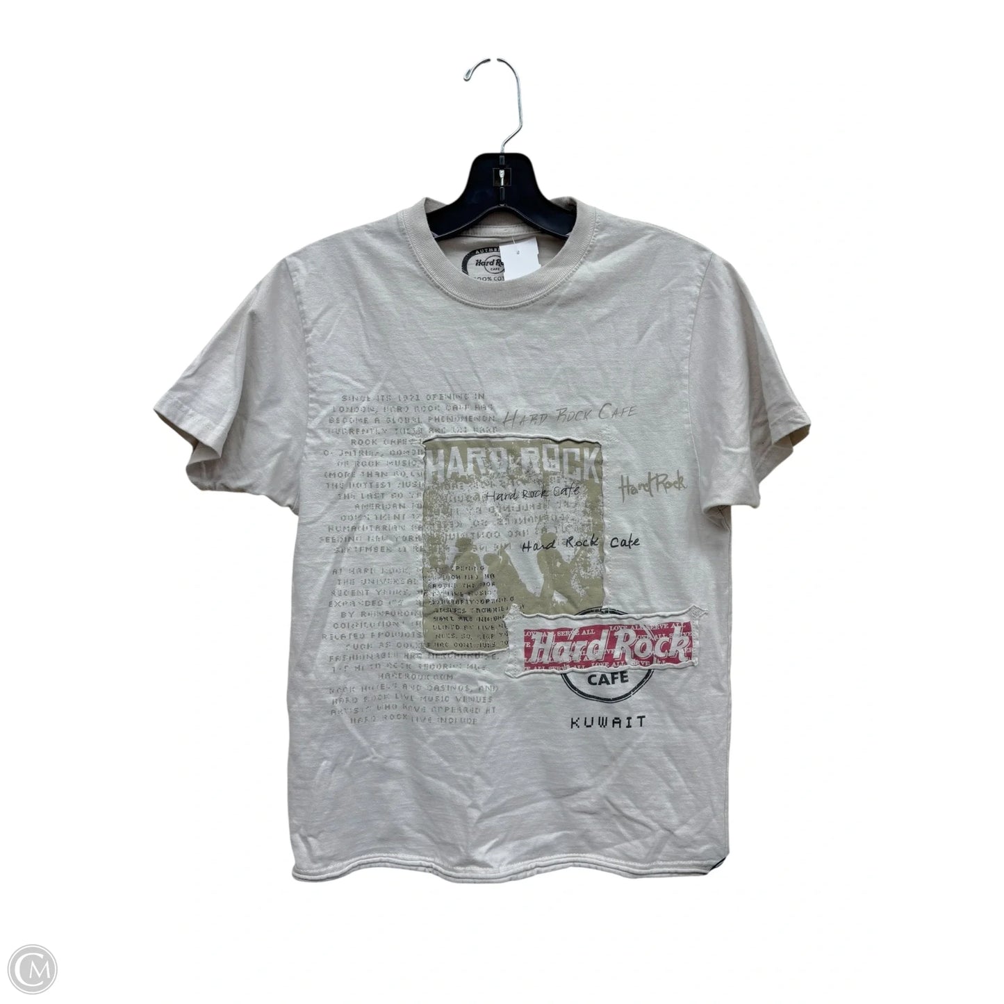 Top Short Sleeve By Clothes Mentor In Cream, Size: S
