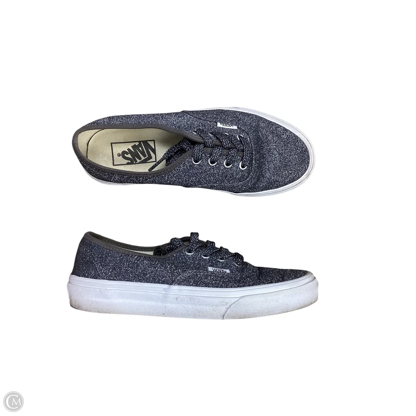 Shoes Sneakers By Vans In Silver, Size: 7
