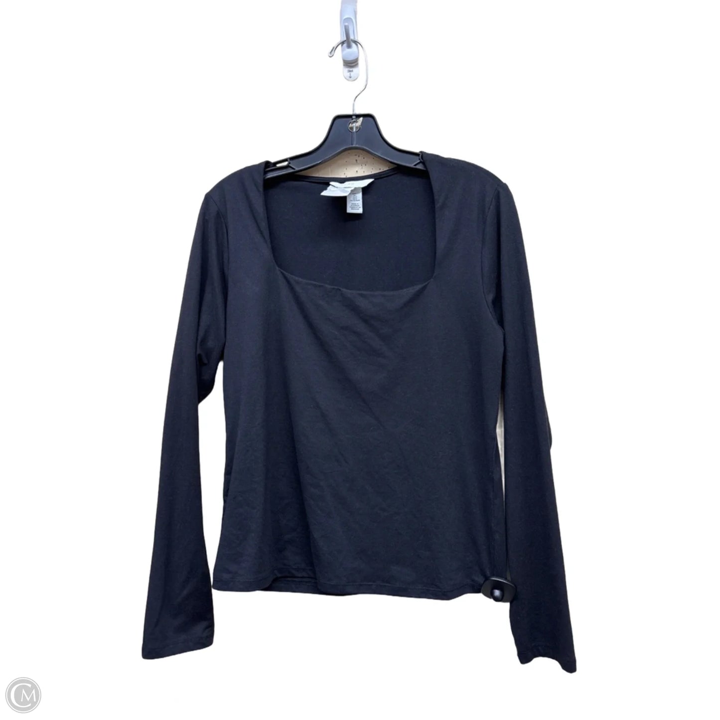Top Long Sleeve By H&m In Black, Size: L