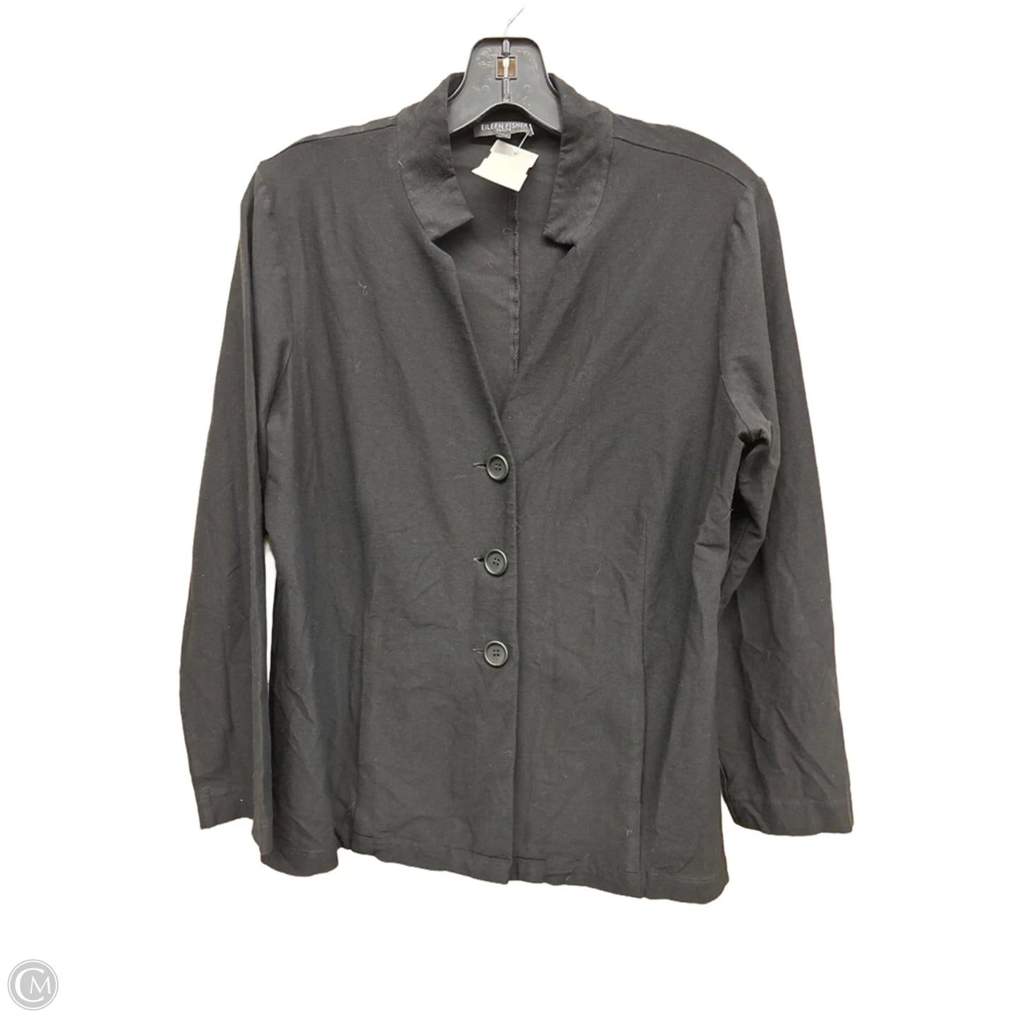 Blazer By Eileen Fisher In Black, Size: Mp