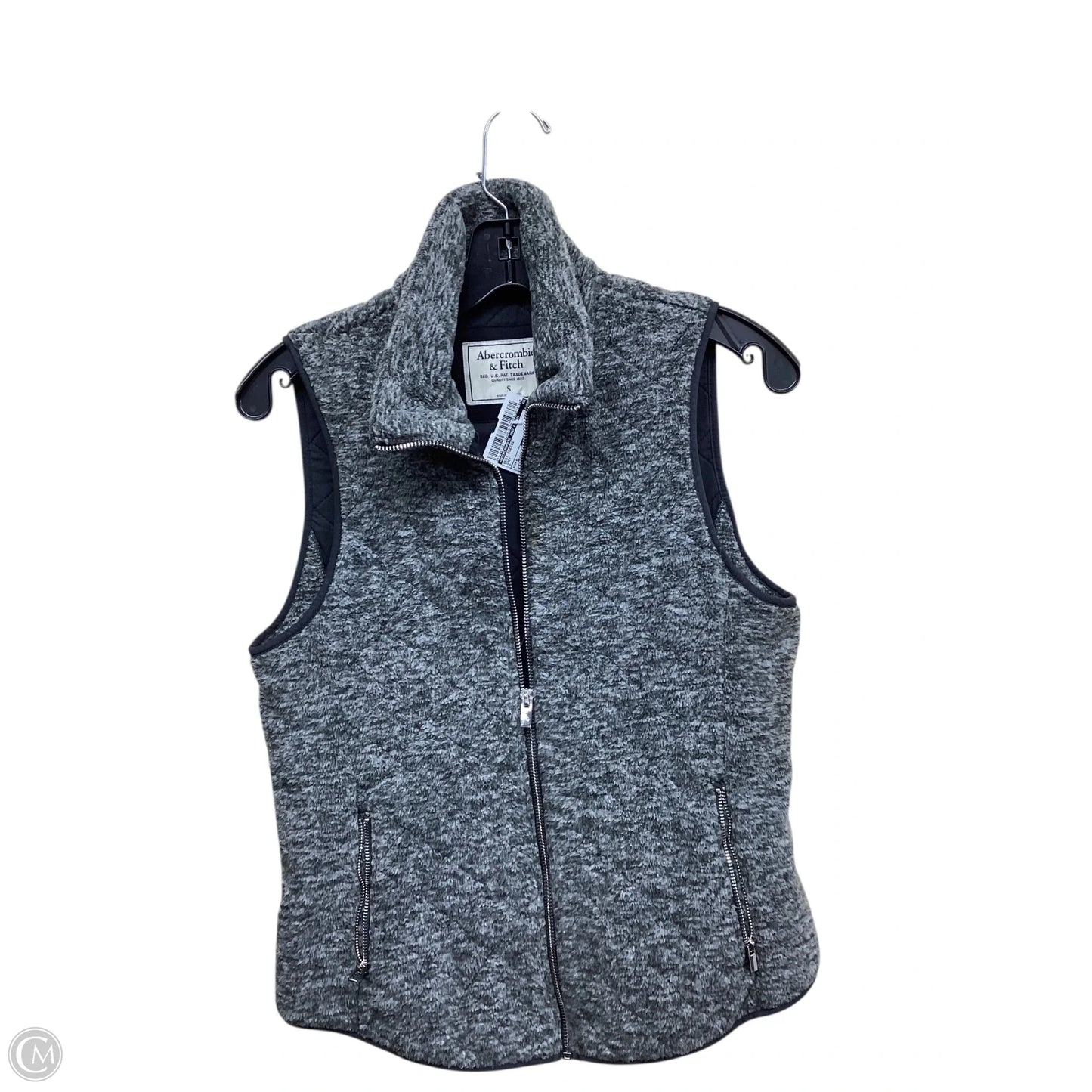 Vest Fleece By Abercrombie And Fitch In Grey, Size: S