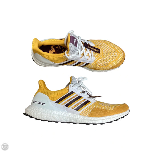 Shoes Athletic By Adidas In Yellow, Size: 10