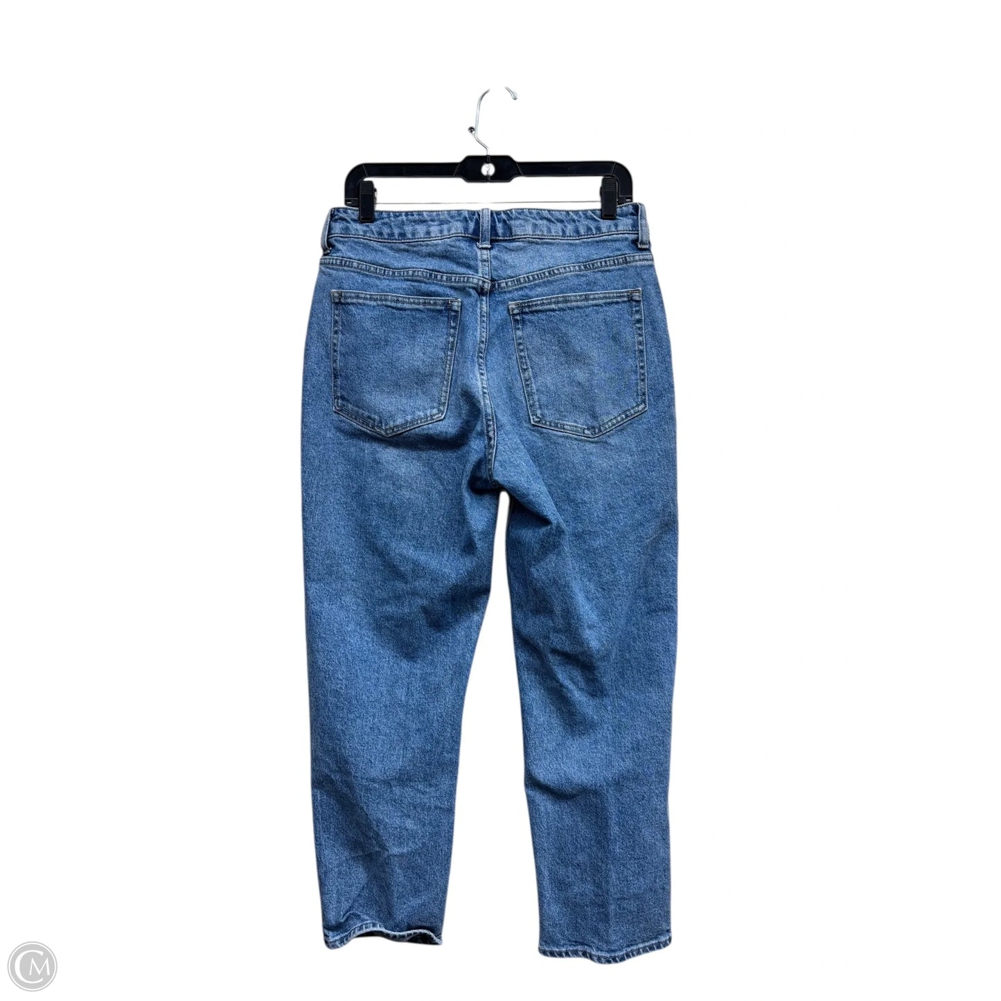 Jeans Straight By H&m In Blue Denim, Size: 12
