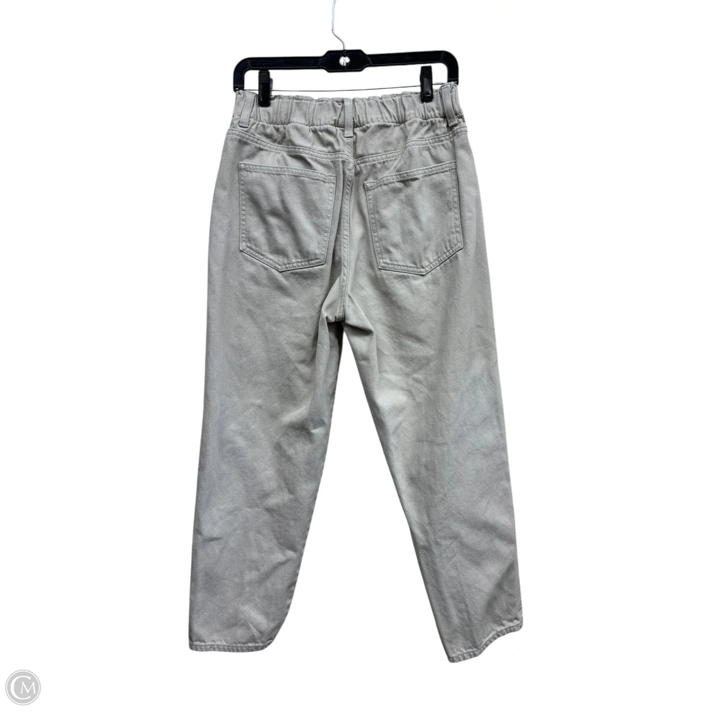 Jeans Straight By H&m In Beige, Size: 8