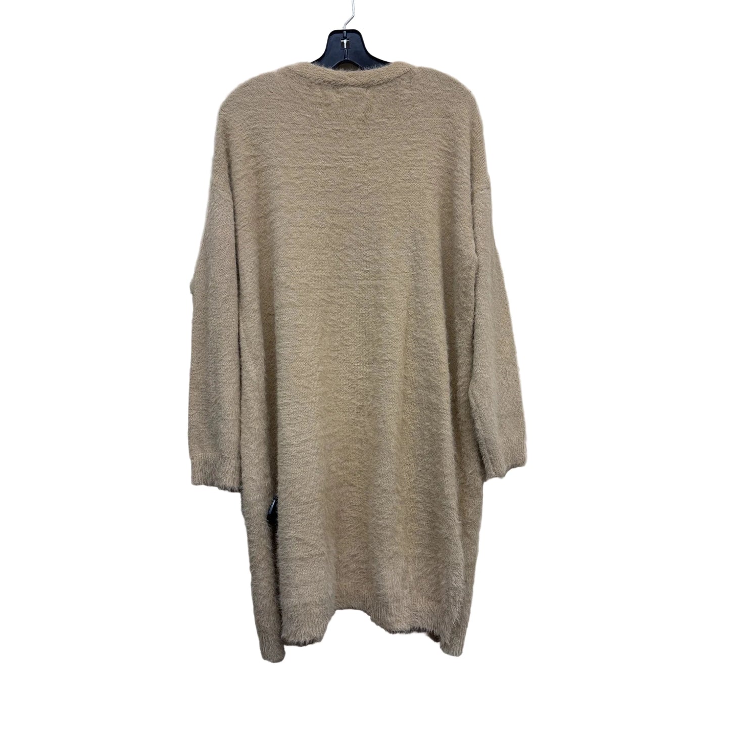 Sweater Cardigan By Entro In Tan, Size: M