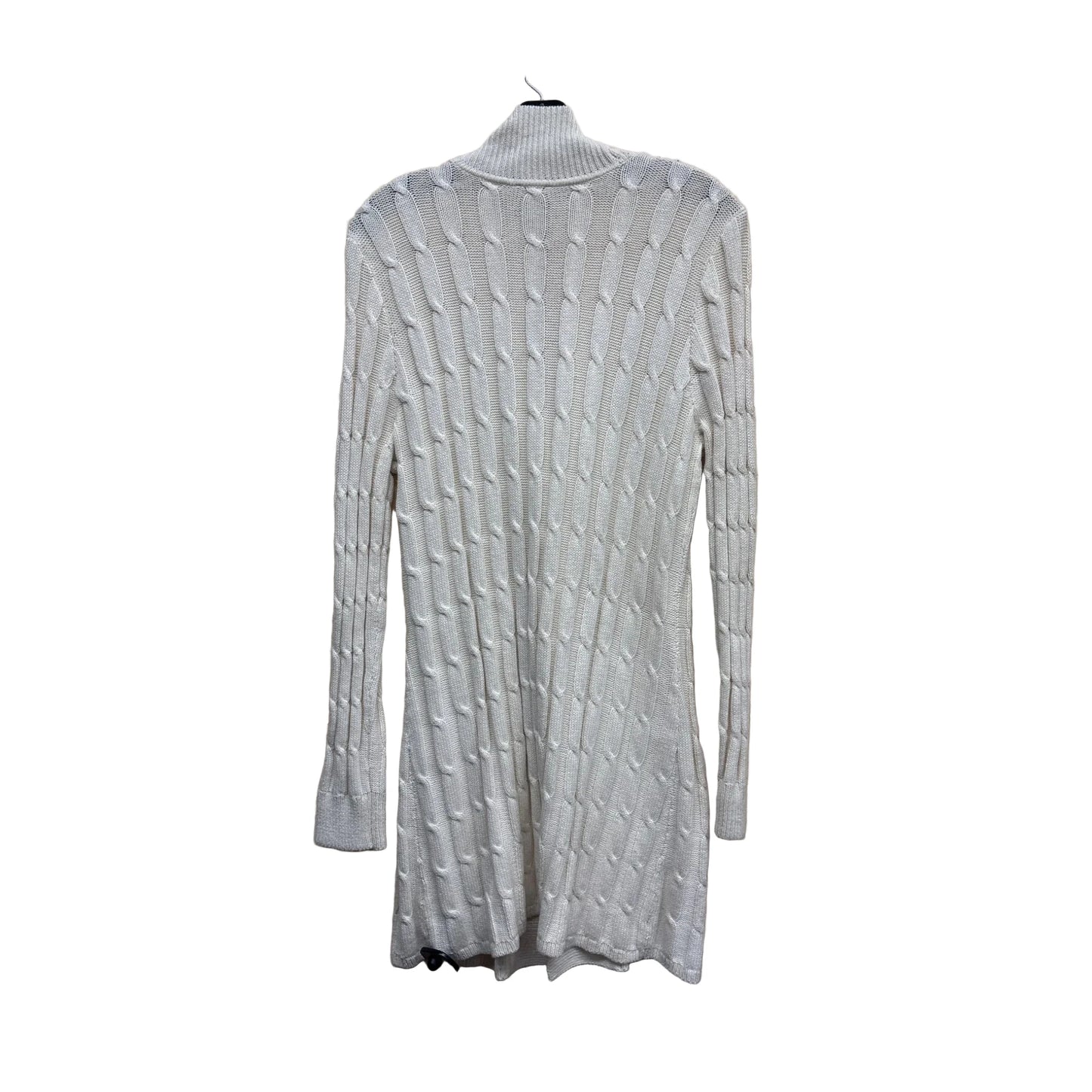 Sweater Cardigan By Talbots In Cream, Size: M