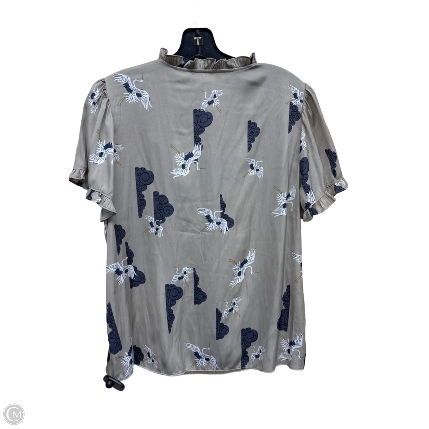 Top Short Sleeve By Tahari By Arthur Levine In Multi-colored, Size: M