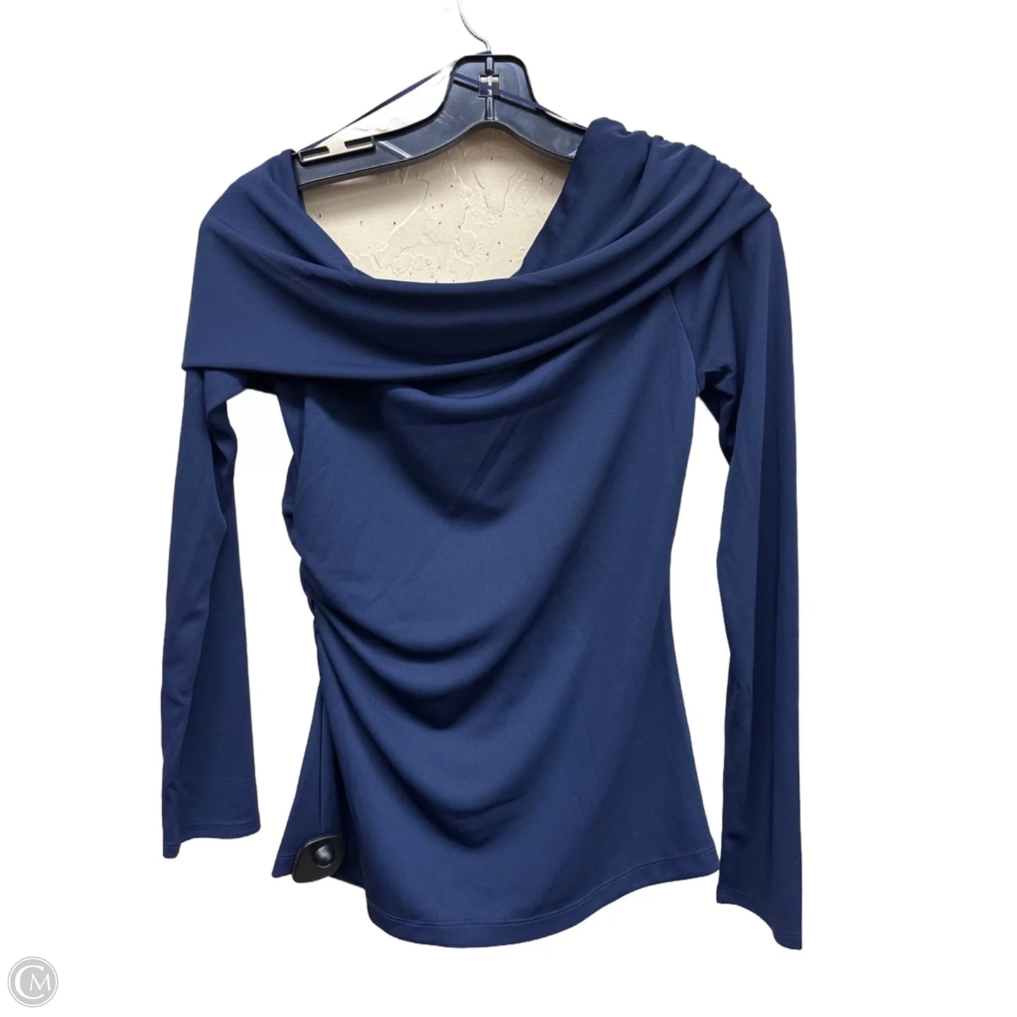 Top Long Sleeve By Lauren By Ralph Lauren In Navy, Size: M