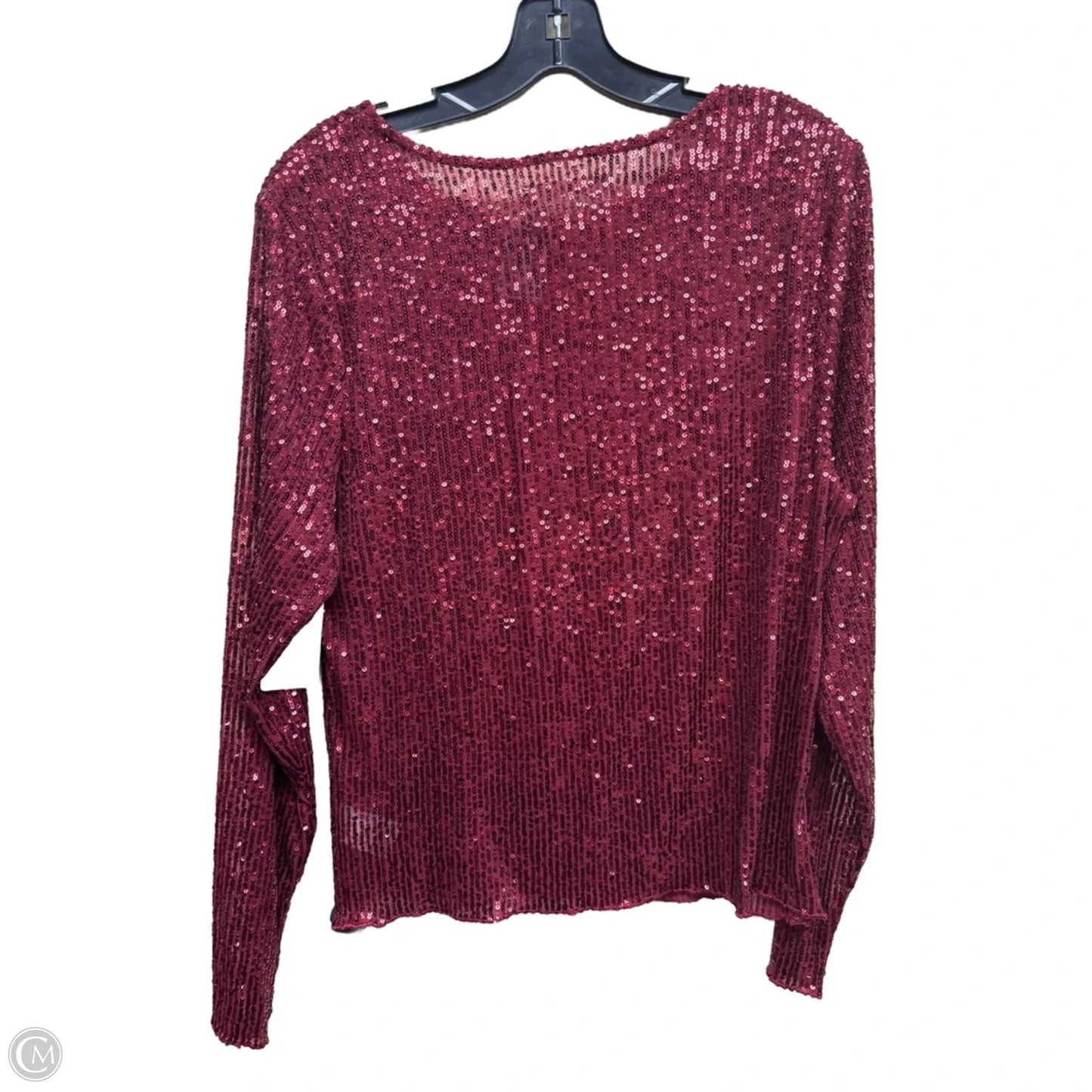 Top Long Sleeve By Lucky Brand In Red, Size: Xl