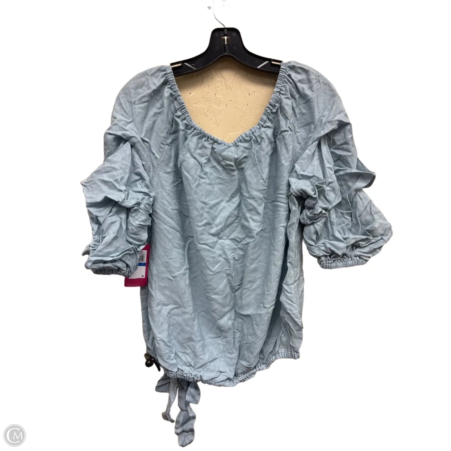 Top Long Sleeve By Vince Camuto In Blue, Size: Xl