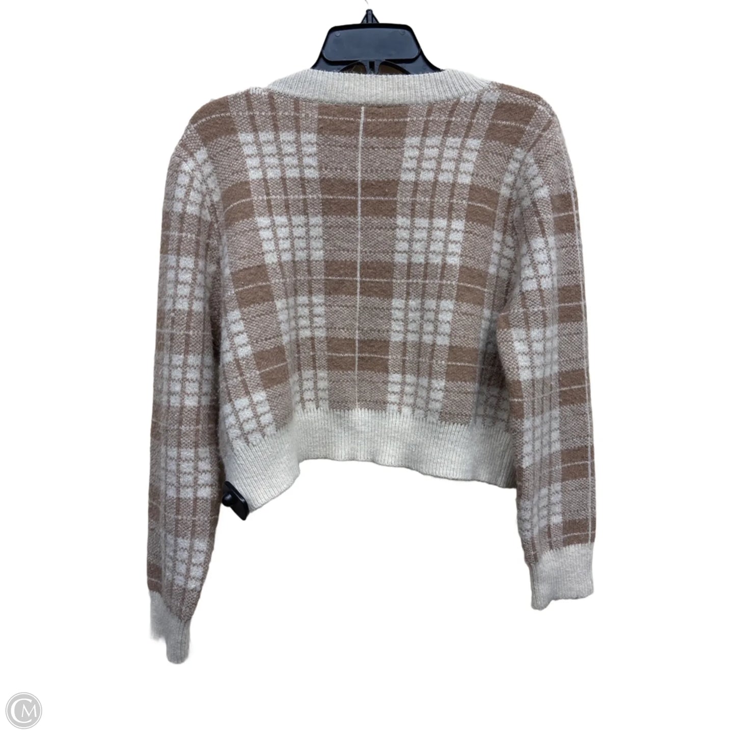Sweater Cardigan By Full Tilt In Plaid Pattern, Size: Xs