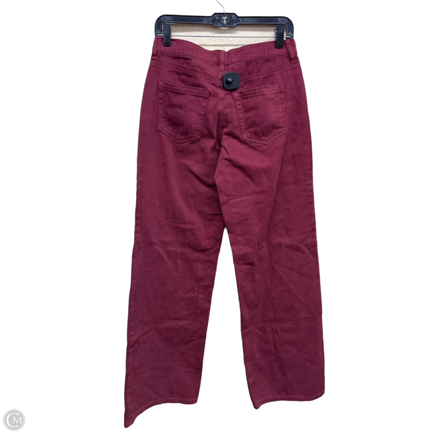 Jeans Wide Leg By Fashion Nova In Maroon, Size: 2