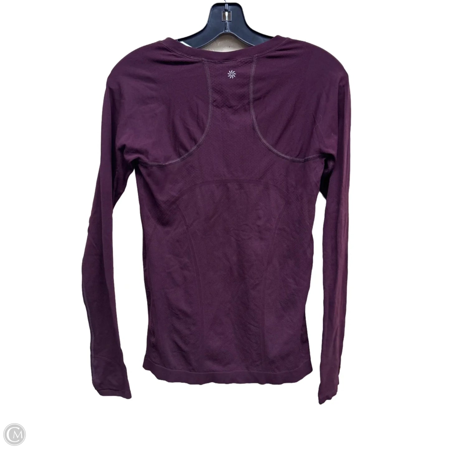 Athletic Top Long Sleeve Crewneck By Athleta In Maroon, Size: S