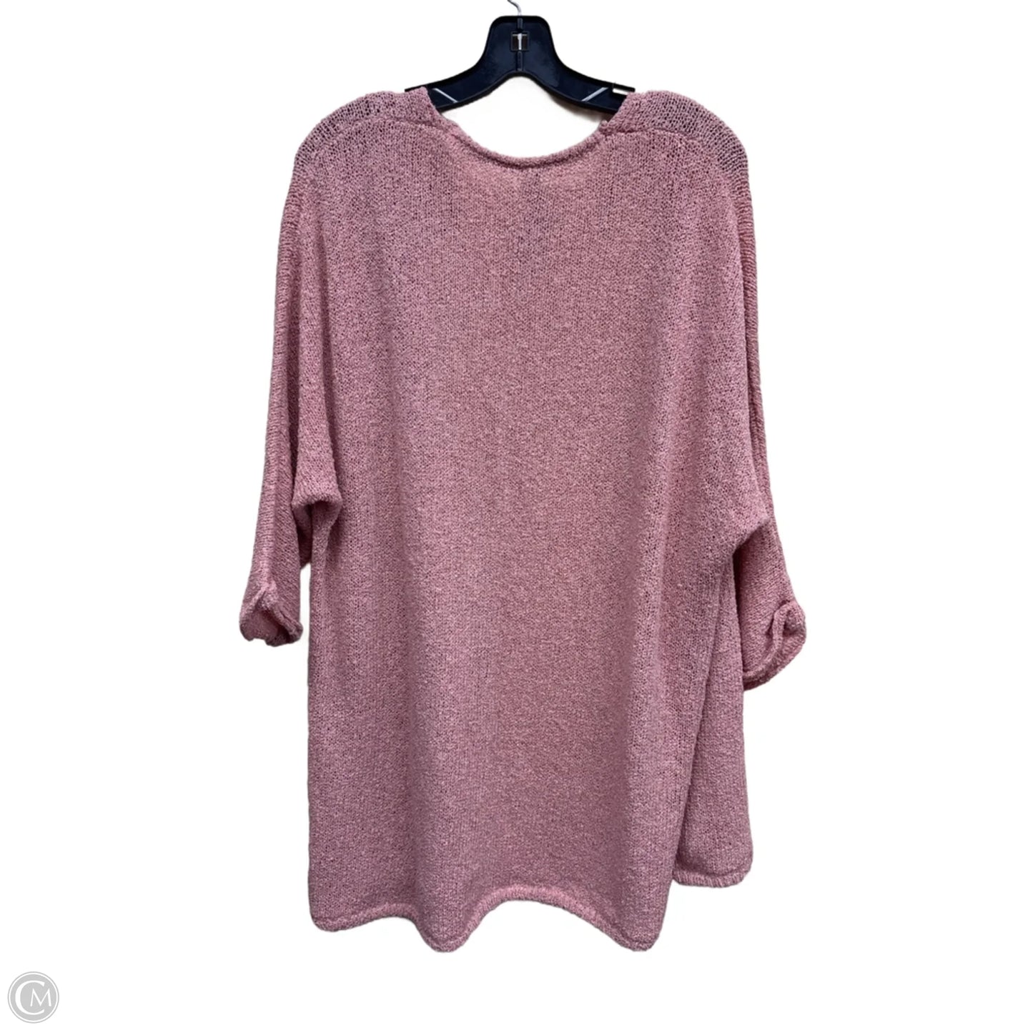 Sweater Cardigan By Divided In Pink, Size: S