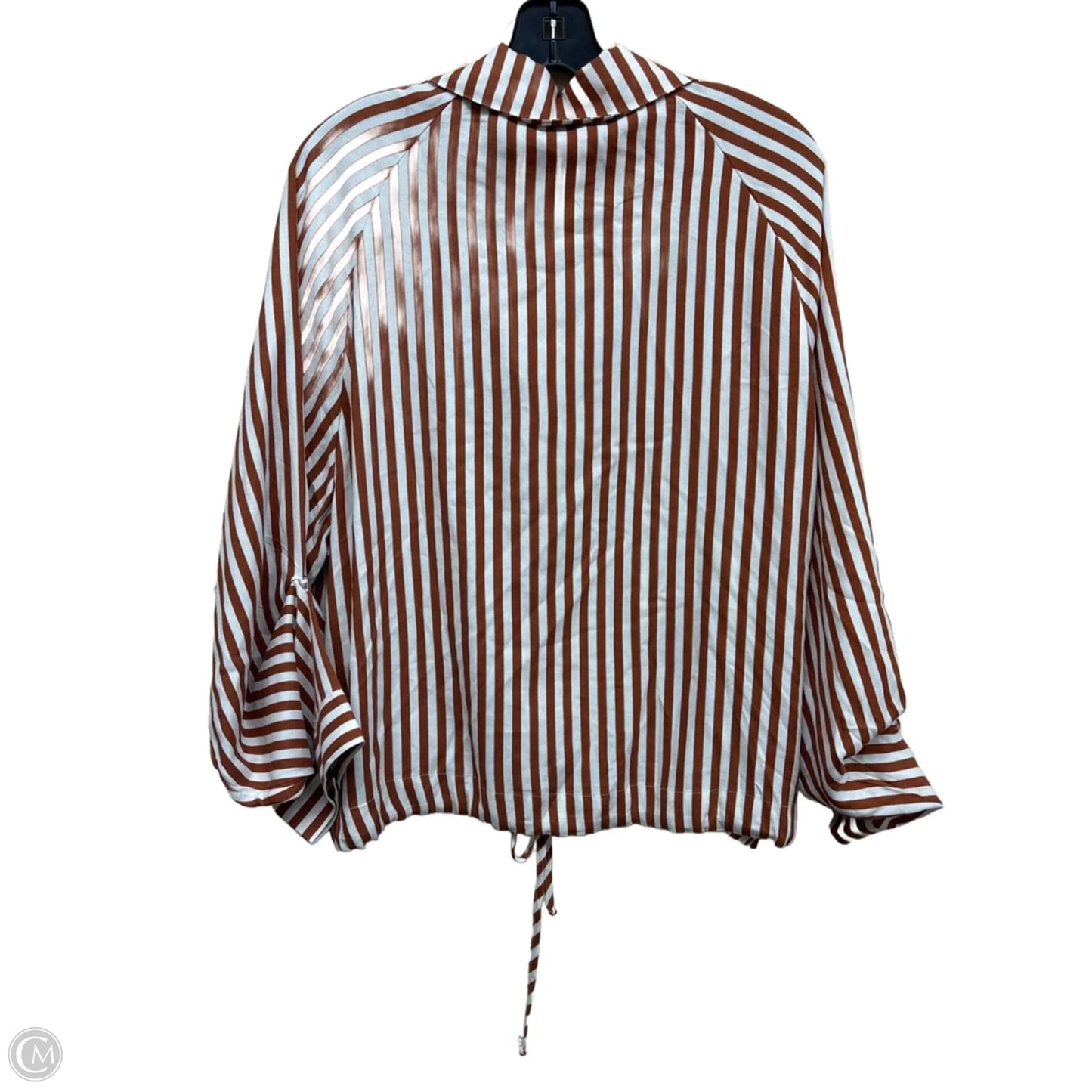 Top Long Sleeve By Clothes Mentor In Striped Pattern, Size: L