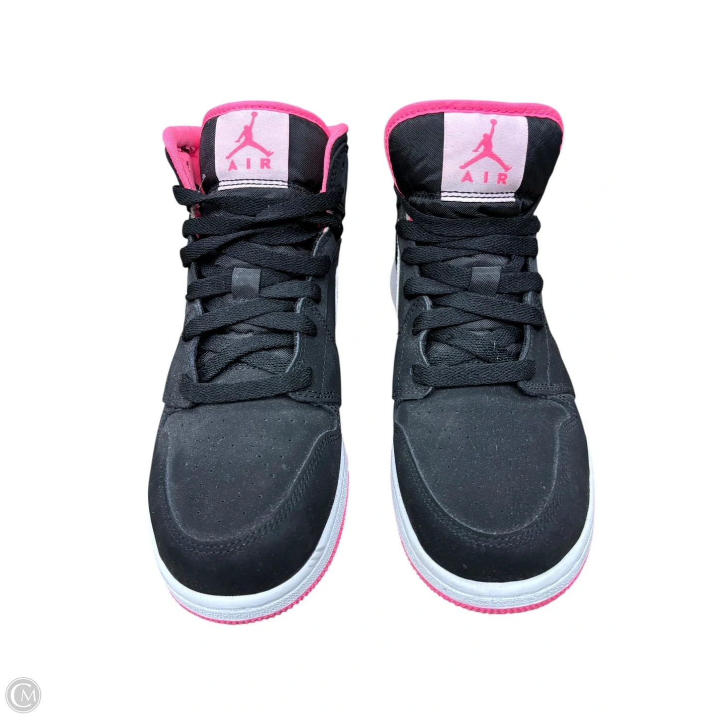 Shoes Luxury Designer By Jordan In Black & Pink, Size: 8