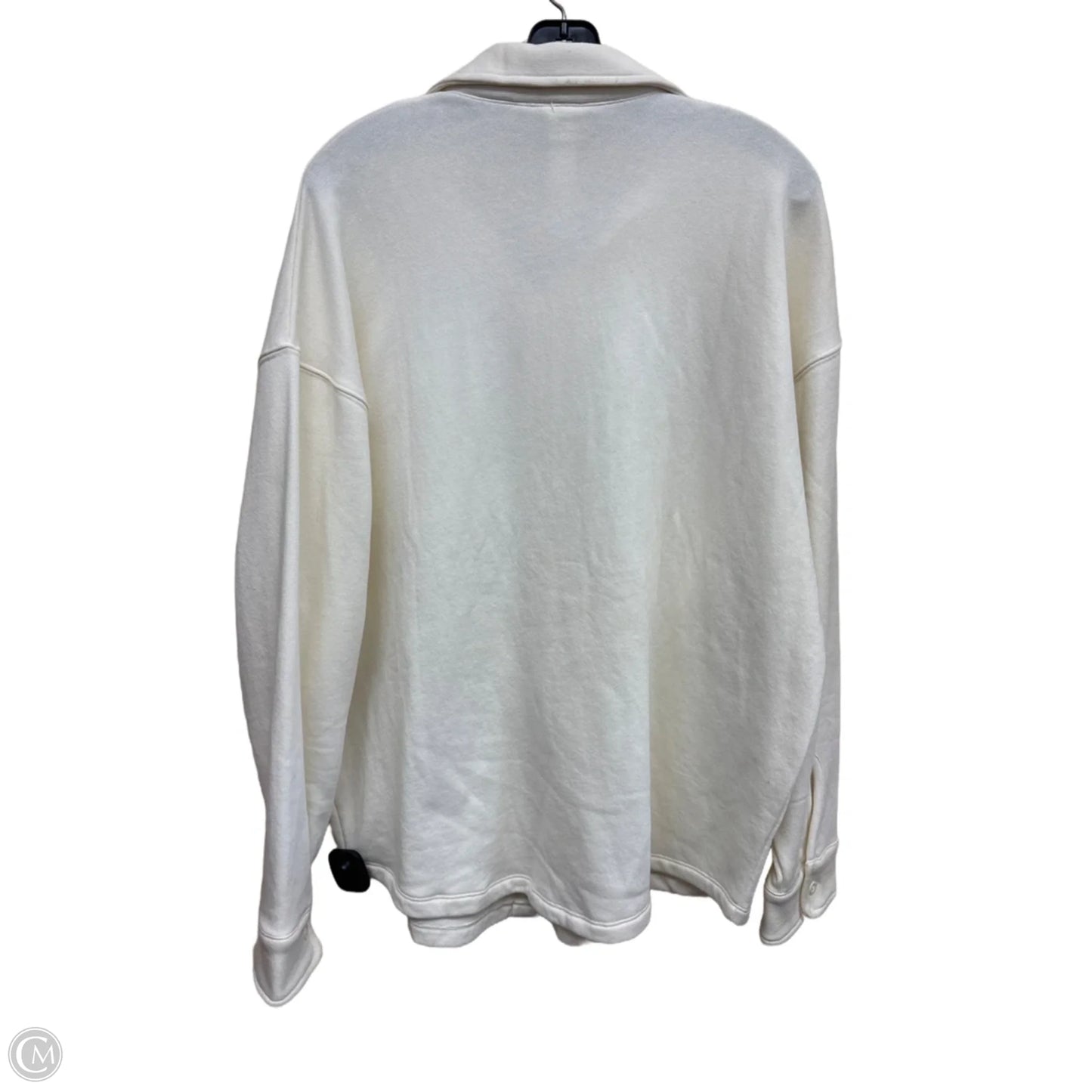 Top Long Sleeve By Pink In Cream, Size: M