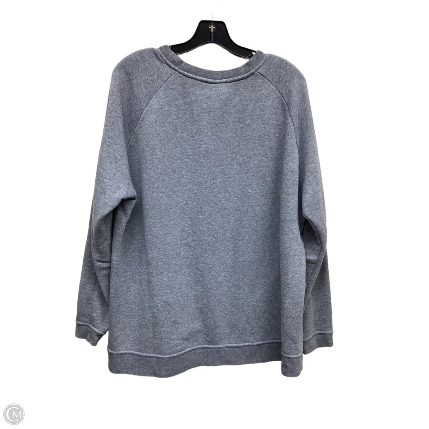 Athletic Sweatshirt Crewneck By Nike In Grey, Size: Xl