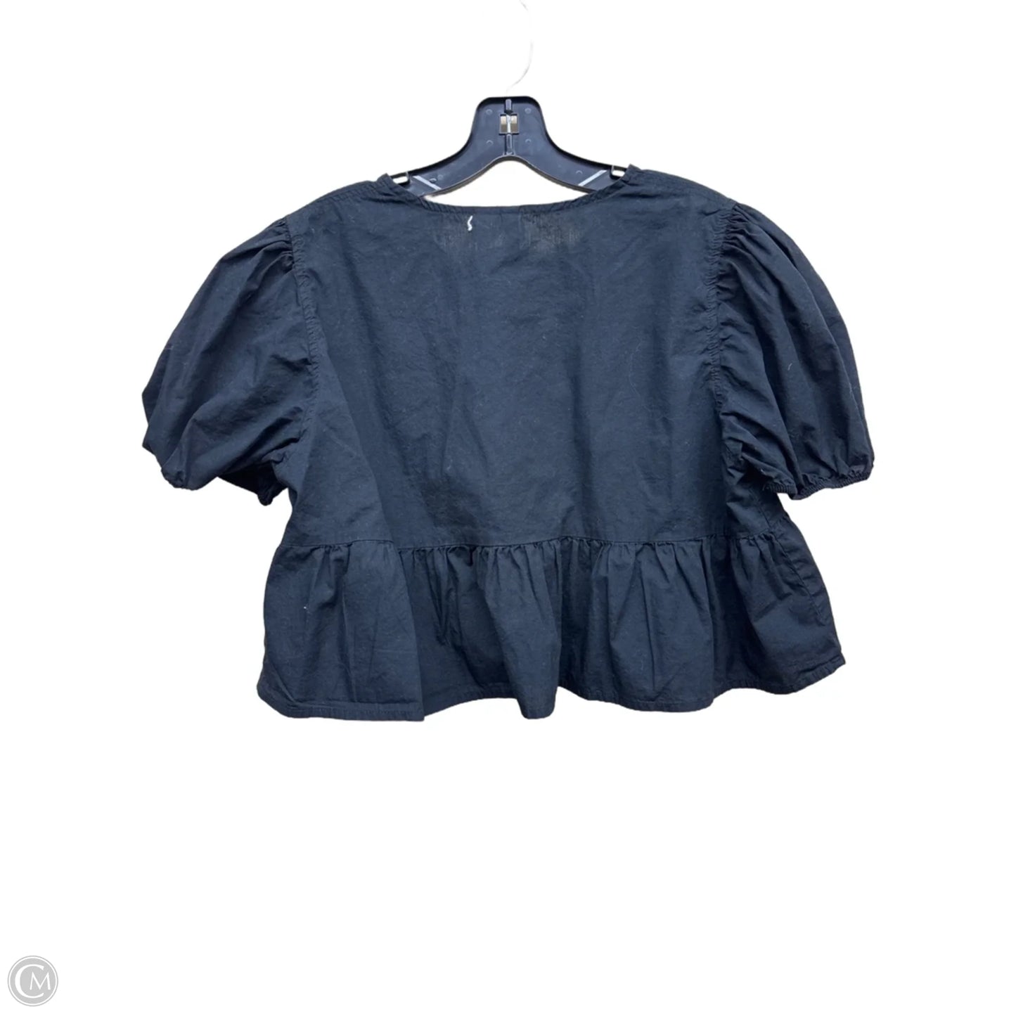 Top Short Sleeve By Divided In Black, Size: L