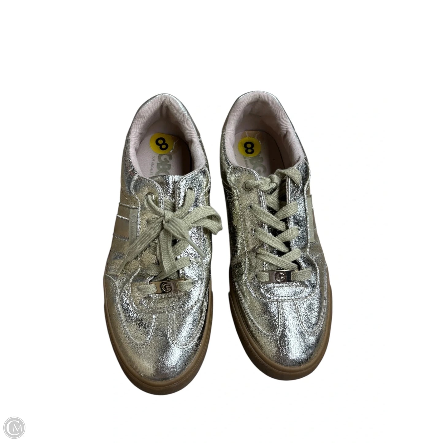 Shoes Sneakers By Clothes Mentor In Gold, Size: 8