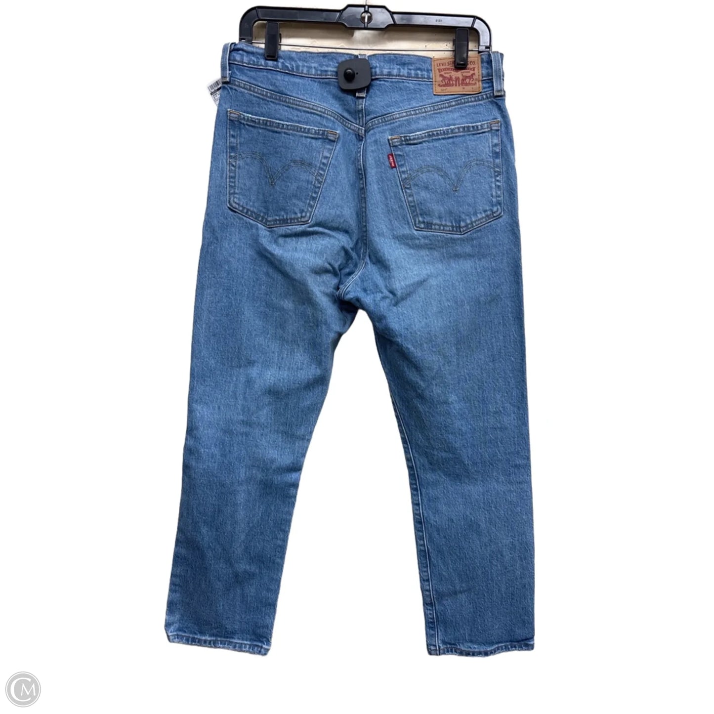 Jeans Straight By Levis In Blue Denim, Size: 8