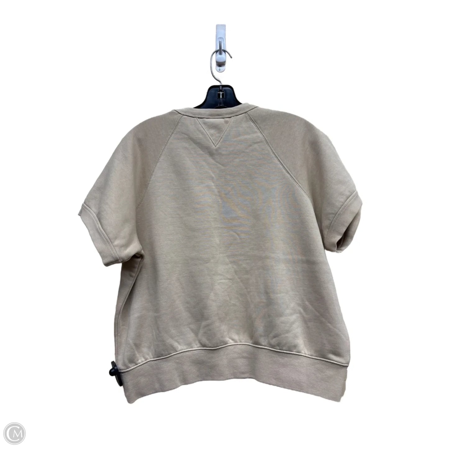 Athletic Top Short Sleeve By Champion In Cream, Size: S