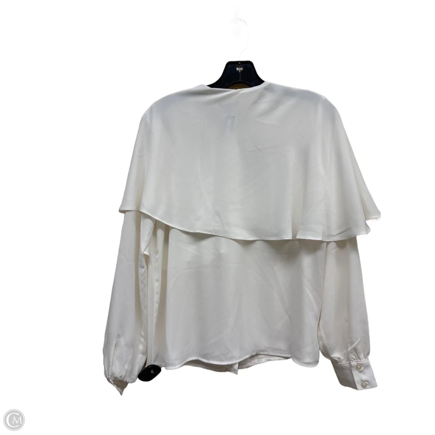 Top Long Sleeve By Ann Taylor In White, Size: Xs