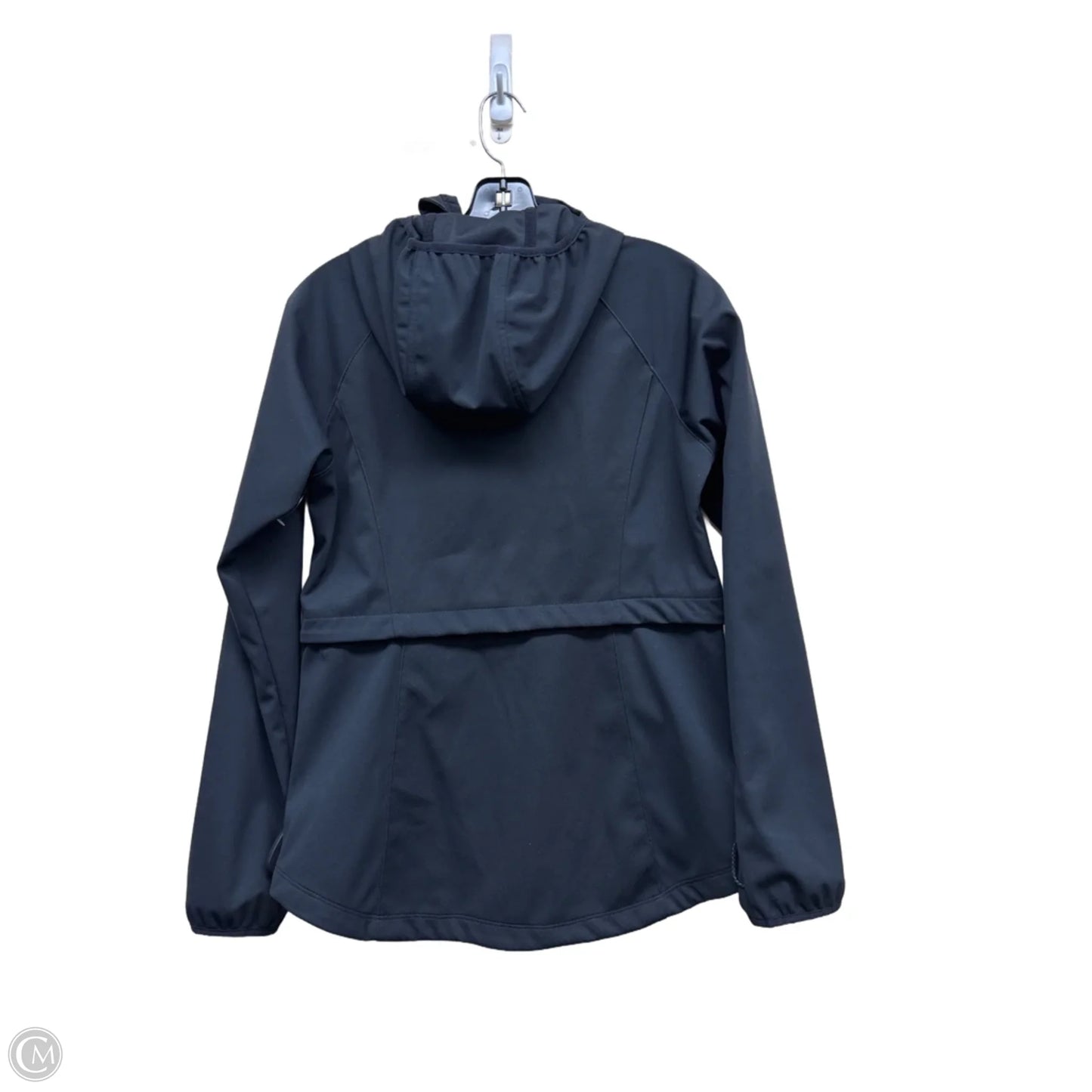 Jacket Windbreaker By Columbia In Black & Gold, Size: S