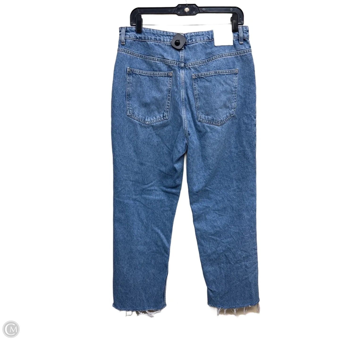 Jeans Straight By Zara In Blue Denim, Size: 10