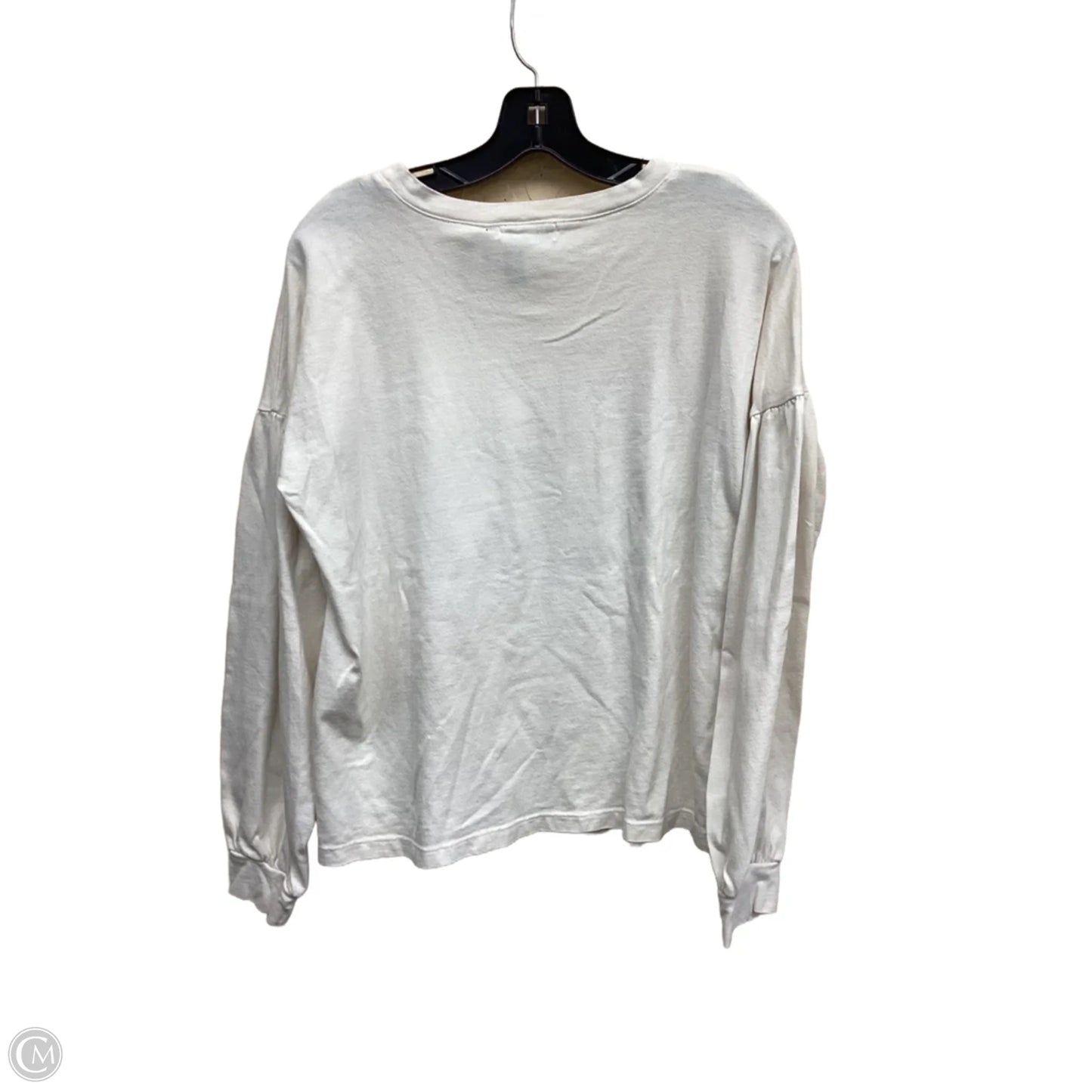 Top Long Sleeve By Michael Stars In Cream, Size: M
