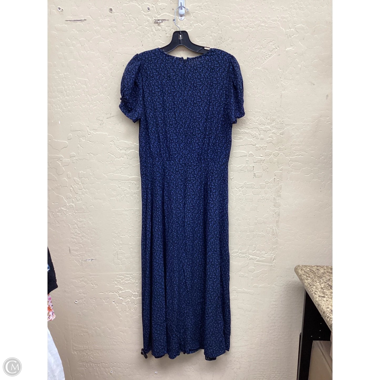 Dress Casual Maxi By Madewell In Black & Blue, Size: 8