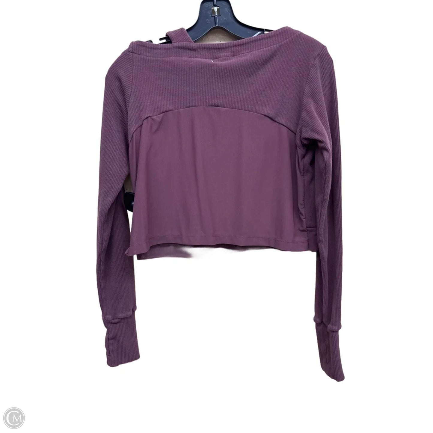 Athletic Top Long Sleeve Crewneck By Gym Shark In Purple, Size: S