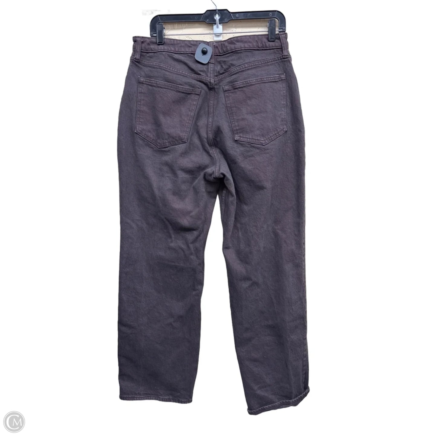 Jeans Straight By Abercrombie And Fitch In Brown Denim, Size: 12