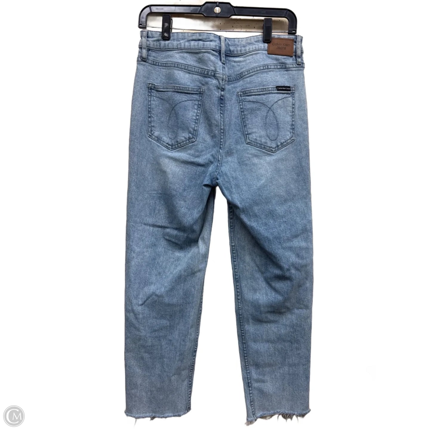 Jeans Straight By Calvin Klein In Blue Denim, Size: 6