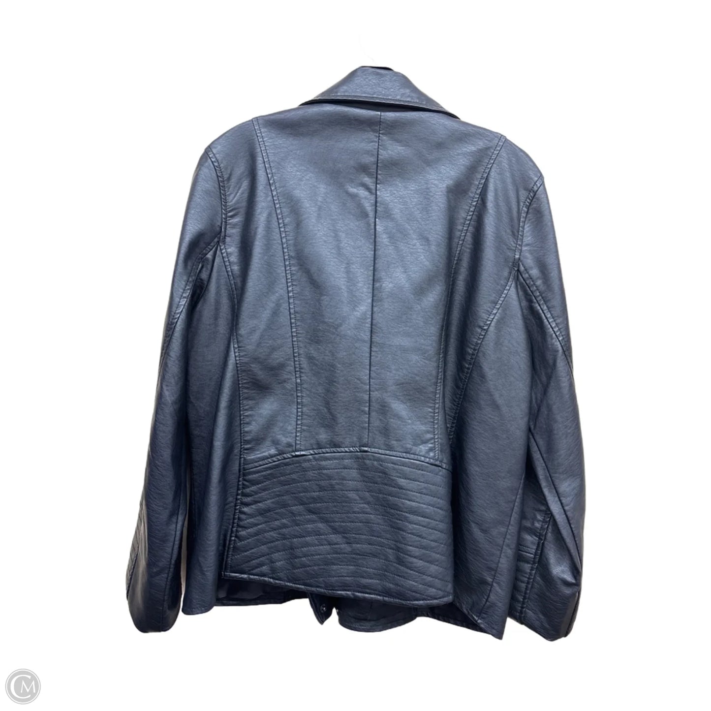 Jacket Leather By Apt 9 In Black, Size: L