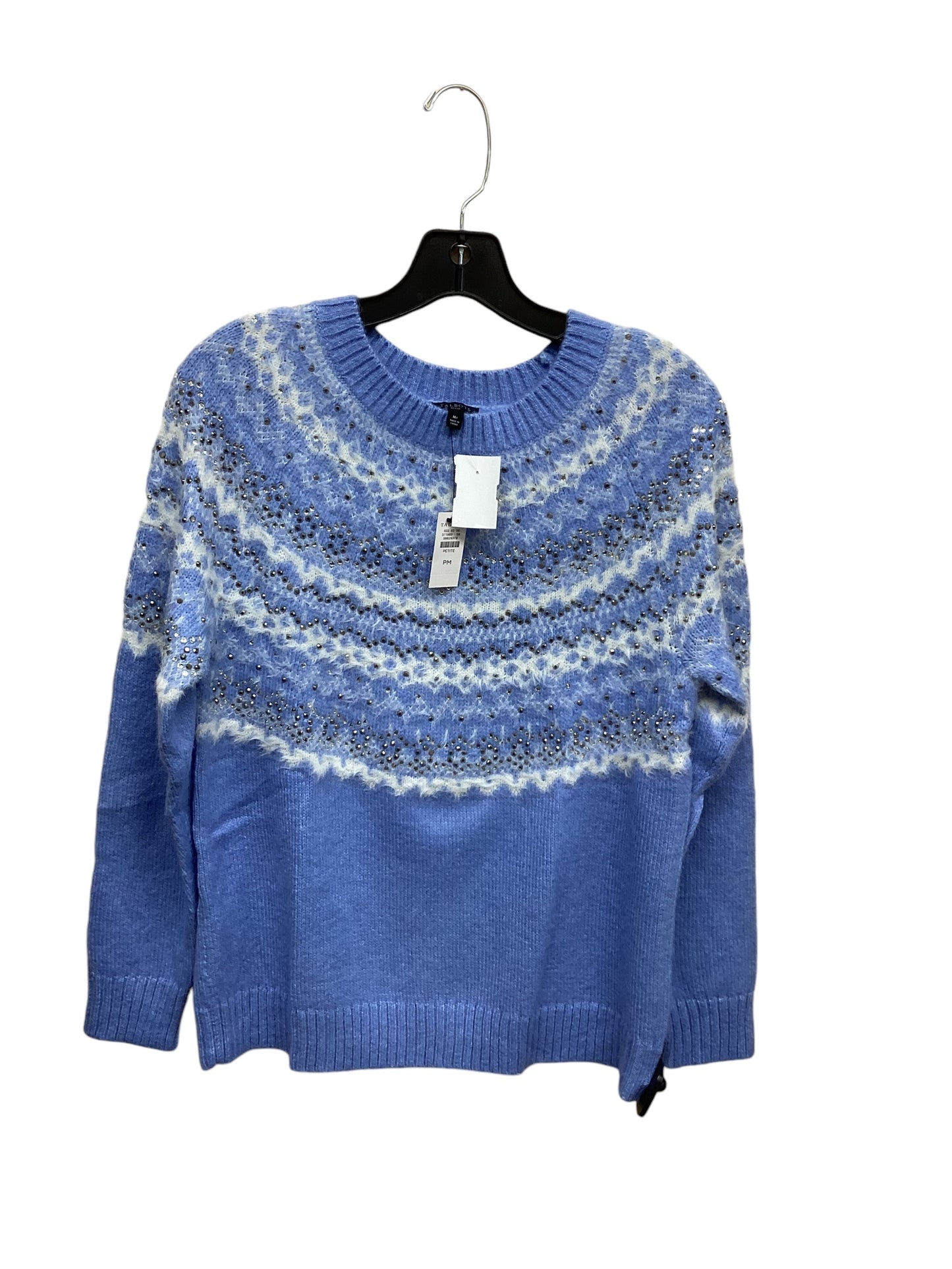 Sweater By Talbots In Blue & Silver, Size: M