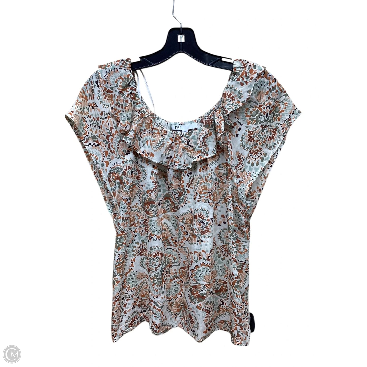 Top Short Sleeve By Dr2 In Multi-colored, Size: M