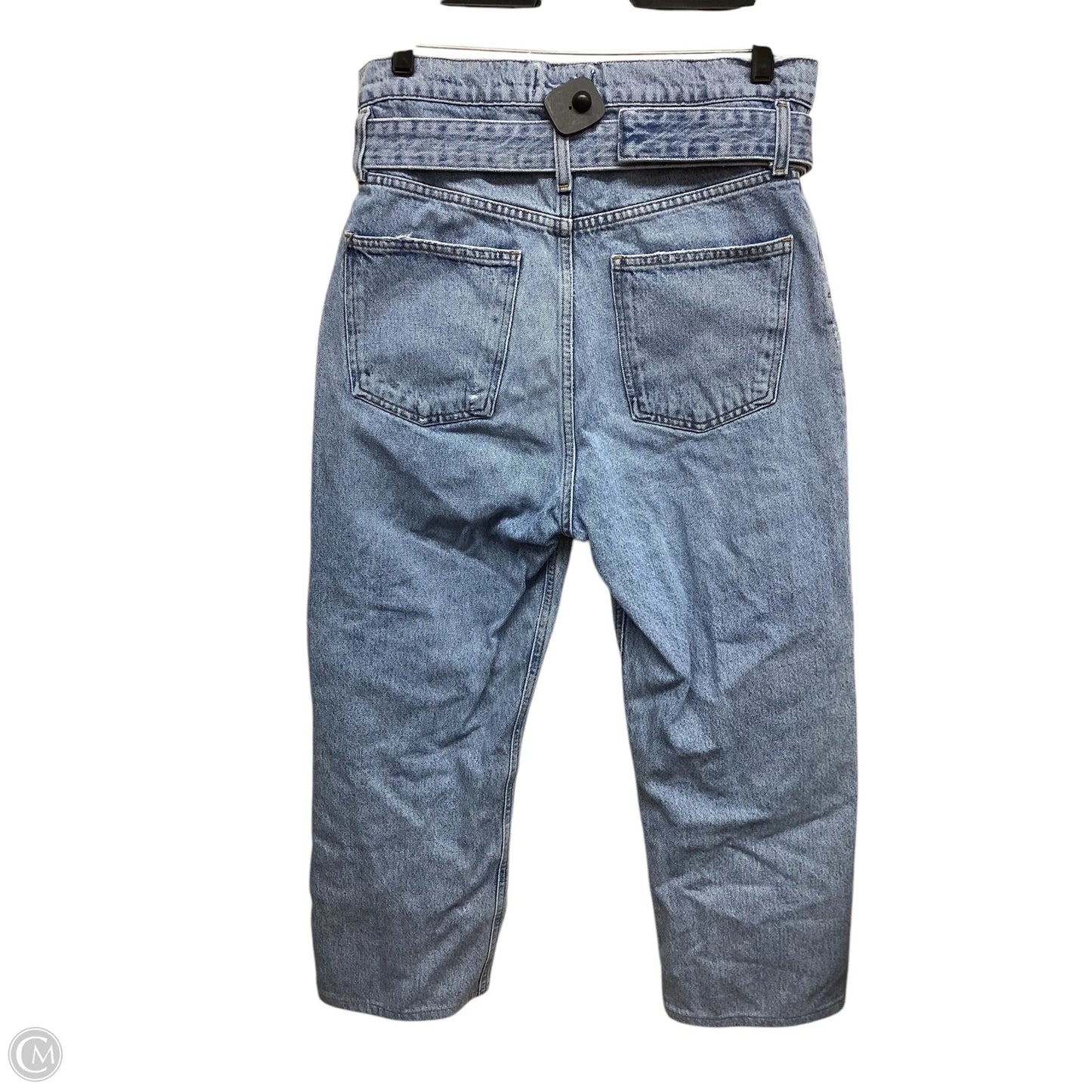 Jeans Straight By Agolde In Blue Denim, Size: 0