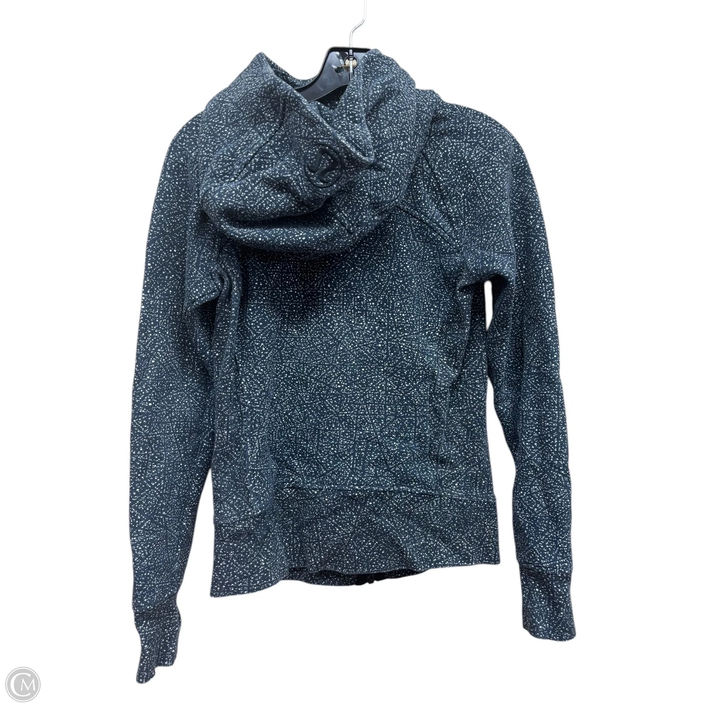 Athletic Jacket By Lululemon In Blue & White, Size: 4