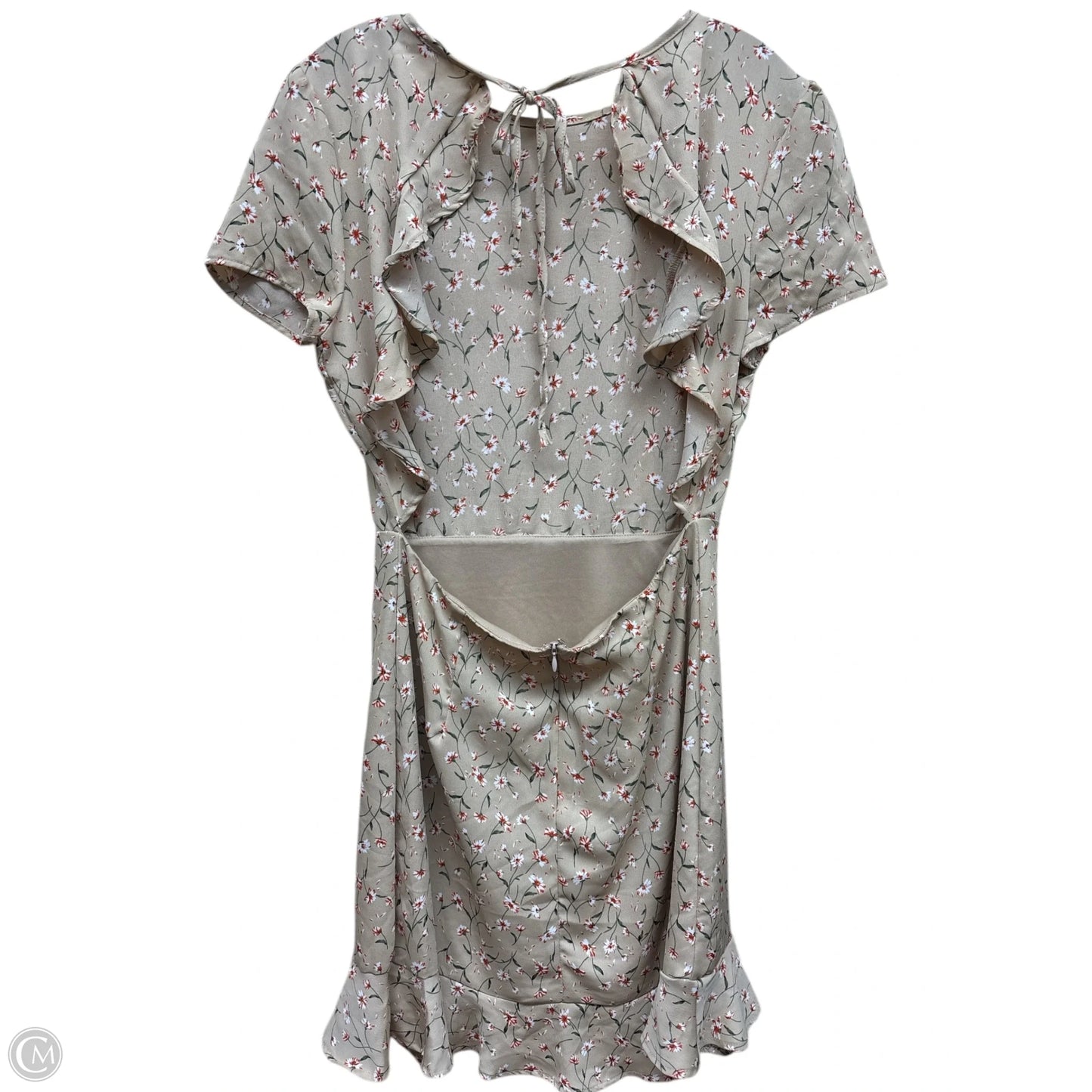 Dress Casual Midi By Leith In Tan, Size: M