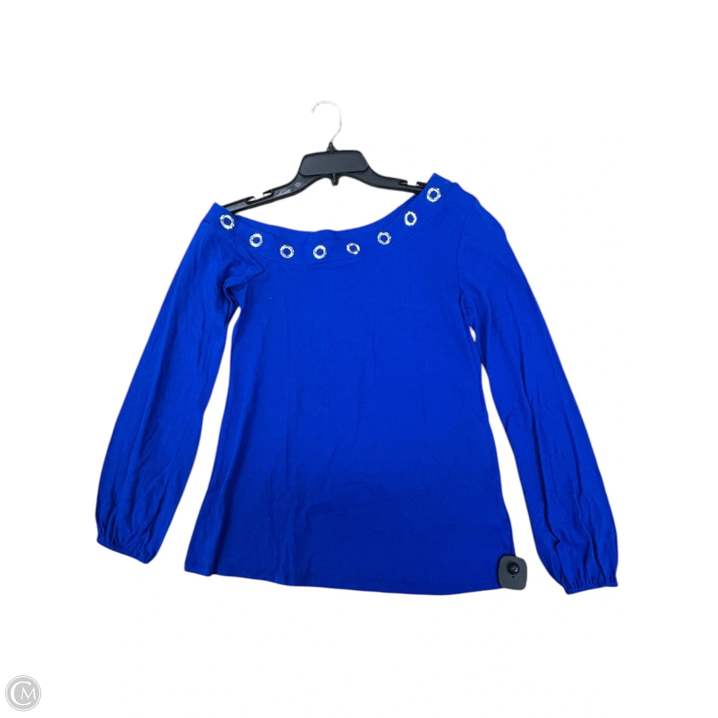 Top Long Sleeve By Michael By Michael Kors In Blue, Size: S