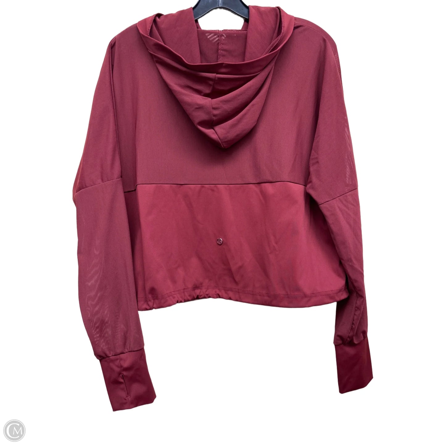 Athletic Top Long Sleeve Hoodie By Clothes Mentor In Red, Size: L