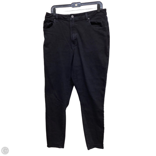 Jeans Skinny By Abercrombie And Fitch In Black Denim, Size: 14