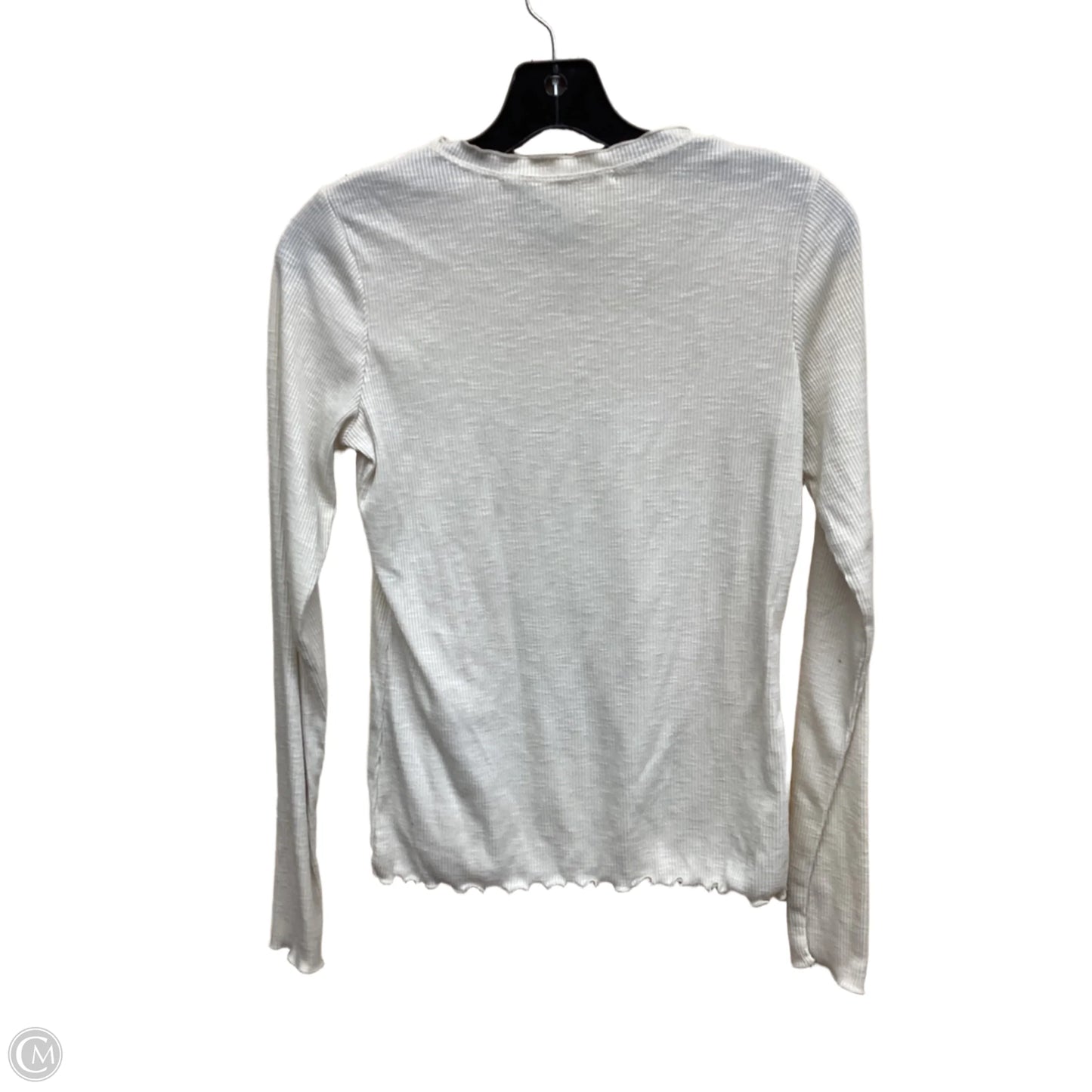 Top Long Sleeve By Chelsea And Violet In Cream, Size: M