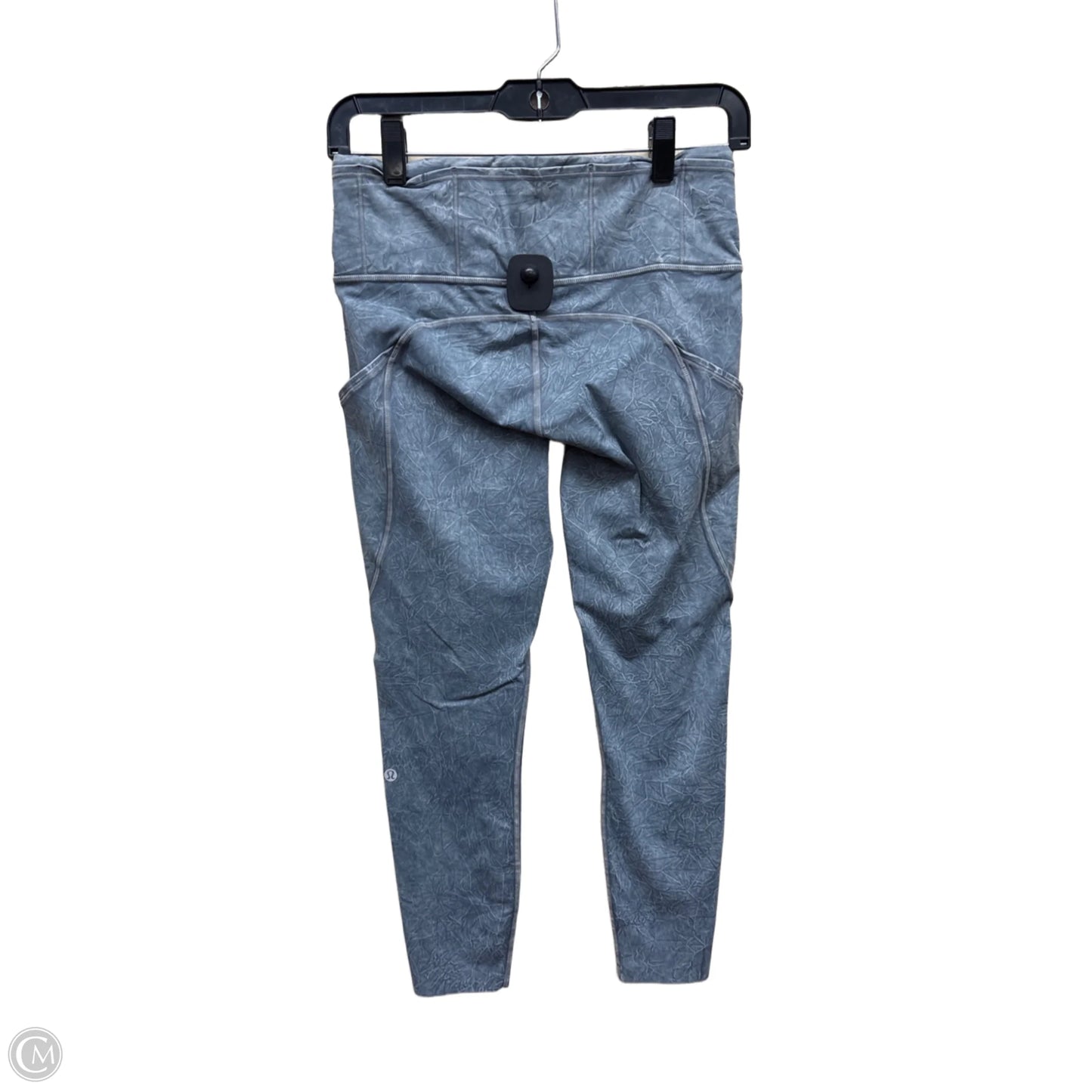 Athletic Leggings By Lululemon In Grey & White, Size: 8