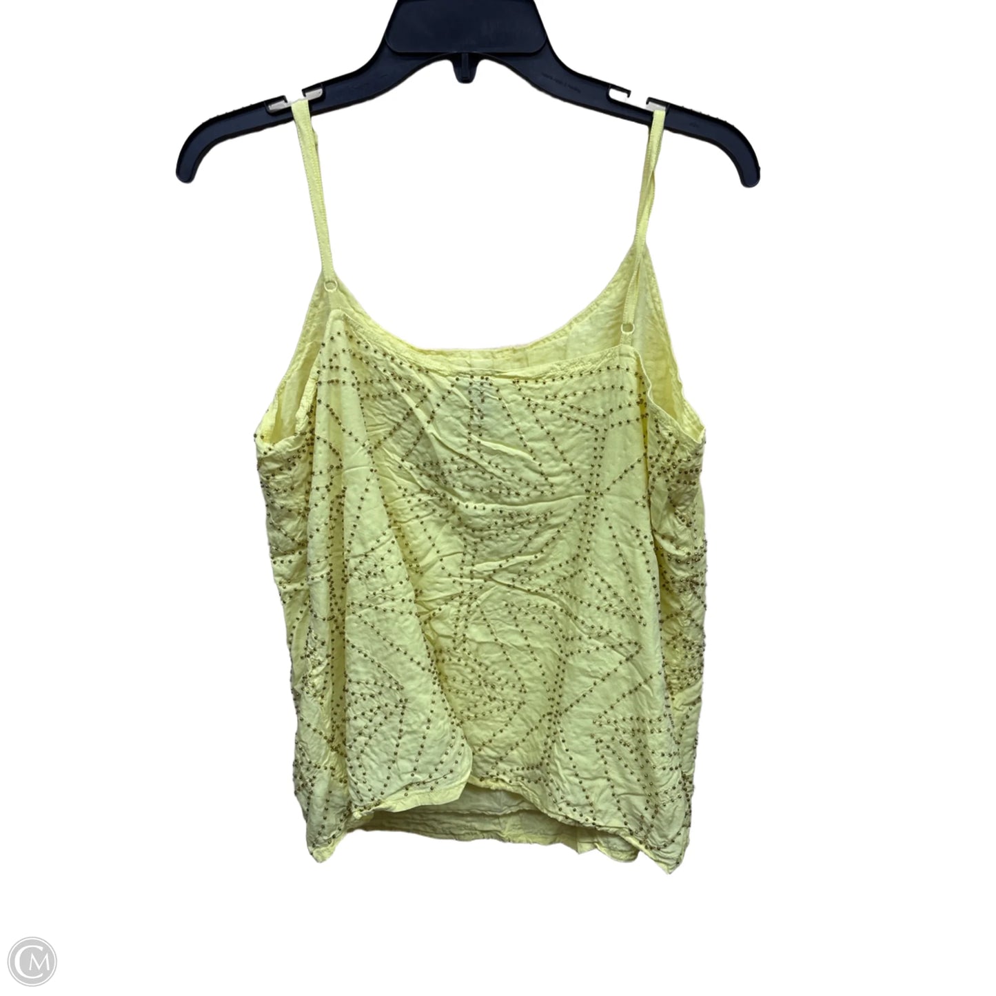 Top Sleeveless By Bl-nk In Yellow, Size: L