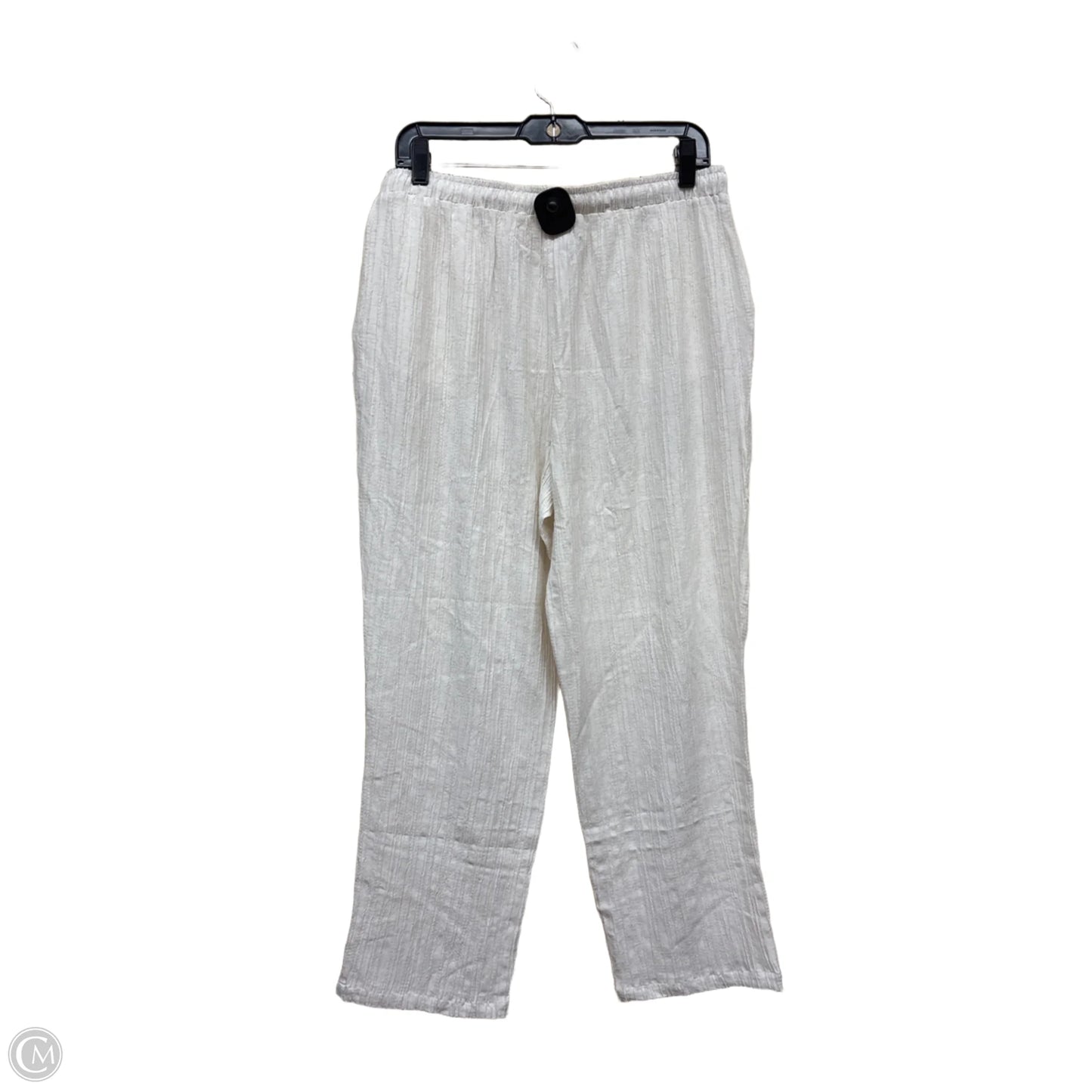 Pants Linen By Clothes Mentor In Cream, Size: L